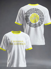 Unisex Roses Music Lover Lemon Printed T-shirt