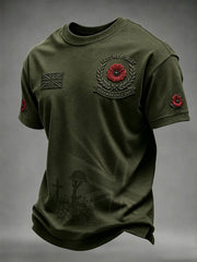 Men's Remembrance Day Lest We Forget Short Sleeves T-shirt