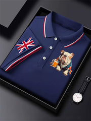 Men's Vintage England Flag Casual Shirt