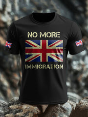 Men's UK Immigrant Stop Importing Start Deporting Printed T-shirt