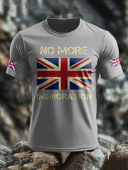 Men's UK Immigrant Stop Importing Start Deporting Printed T-shirt