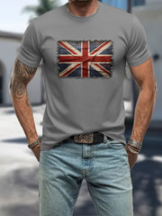 Men's UK Patriotic Flag Printed T-shirt