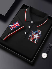 Men's Vintage England Flag Casual Shirt