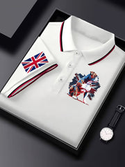 Men's Vintage England Flag Casual Shirt
