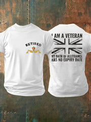 Men's Retired Submarine Veteran Printed T-shirt
