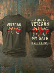 Men's British Veteran Printed T-shirt