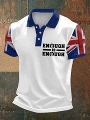 Men's UK Immigrantion Printed Casual Tops