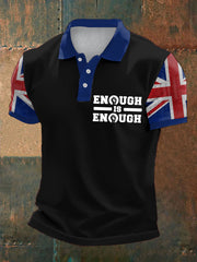 Men's UK Immigrantion Printed Casual Tops
