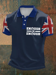 Men's UK Immigrantion Printed Casual Tops