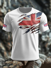 Men's UK Flag Pride Printed T-shirt