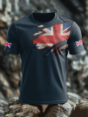 Men's UK Flag Pride Printed T-shirt