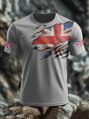 Men's UK Flag Pride Printed T-shirt