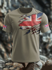 Men's UK Flag Pride Printed T-shirt