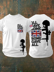 Men's British Veteran Short-Sleeved Printed T-shirt