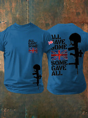 Men's British Veteran Short-Sleeved Printed T-shirt