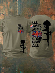 Men's British Veteran Short-Sleeved Printed T-shirt