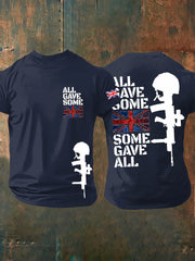 Men's British Veteran Short-Sleeved Printed T-shirt