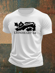 Men's British Veteran Imitation Cotton Short-Sleeved Printed T-shirt