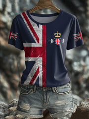 Women's UK Flag Pride Printed T-Shirt