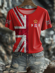 Women's UK Flag Pride Printed T-Shirt