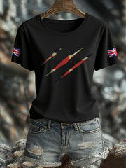 Women's UK Flag Pride Printed T-Shirt