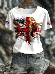Women's UK Flag Pride Printed T-Shirt