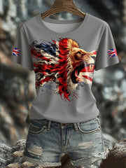 Women's UK Flag Pride Printed T-Shirt