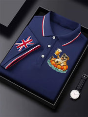 Men's Vintage England Flag Casual Shirt