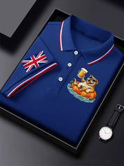 Men's Vintage England Flag Casual Shirt