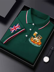 Men's Vintage England Flag Casual Shirt