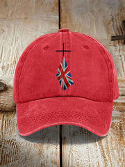 Unisex UK Flag Printed Hat