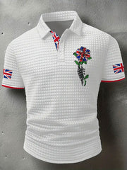 Men's UK Flag Art Printed Casual Tops