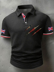 Men's UK Flag Art Printed Casual Tops