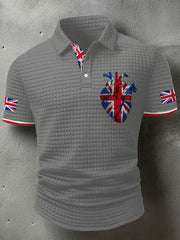 Men's UK Flag Printed Casual Tops
