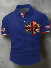 Men's UK Flag Printed Casual Tops