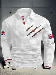 Men's UK Flag Printed Casual Tops