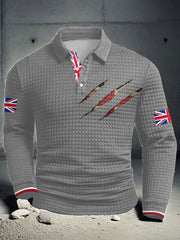 Men's UK Flag Printed Casual Tops
