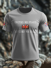 Men's UK Flag United We Stand Printed T-shirt