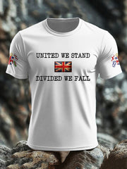 Men's UK Flag United We Stand Printed T-shirt