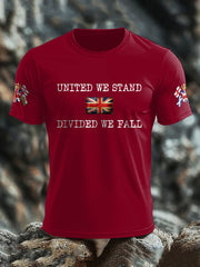 Men's UK Flag United We Stand Printed T-shirt