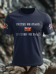 Men's UK Flag United We Stand Printed T-shirt