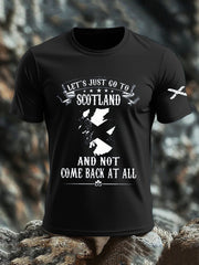 Men's Scotland United Kingdom Imitation Cotton Short-Sleeved Printed T-shirt