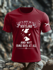 Men's Scotland United Kingdom Imitation Cotton Short-Sleeved Printed T-shirt