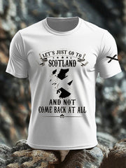 Men's Scotland United Kingdom Imitation Cotton Short-Sleeved Printed T-shirt
