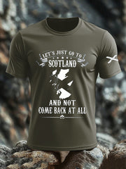 Men's Scotland United Kingdom Imitation Cotton Short-Sleeved Printed T-shirt
