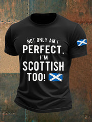 Men's Scotland United Kingdom Imitation Cotton Short-Sleeved Printed T-shirt