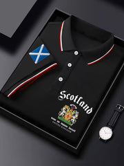 Men's Scotland Flag Printed Short Sleeve Top