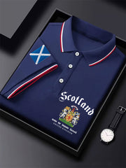 Men's Scotland Flag Printed Short Sleeve Top