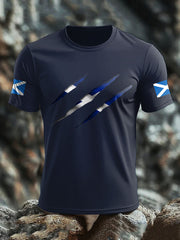 Men's Scotland UK Flag Printed T-shirt