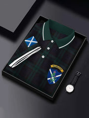 Men's Scotland Flag Printed Short Sleeve Top